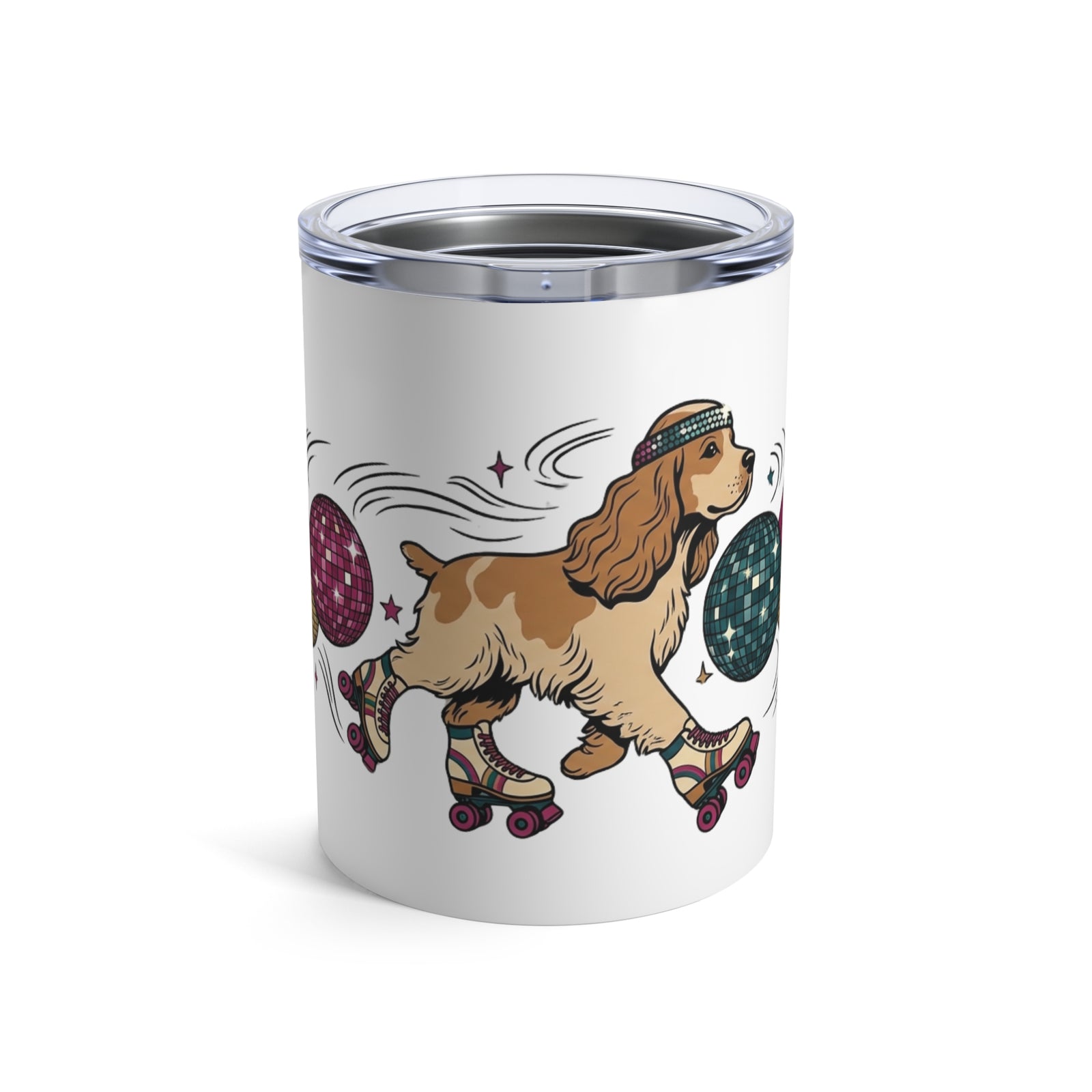 Hi-Fi Hounds - Roller Disco Spaniel 12oz Short Tumbler