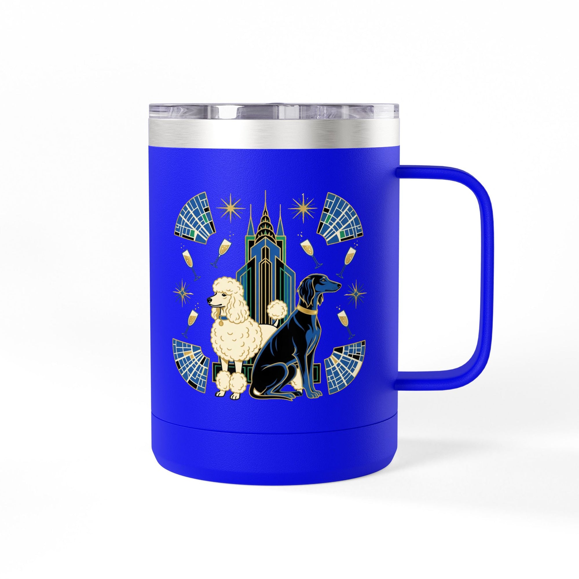 Art Deco Hounds - Skyscraper City Paws