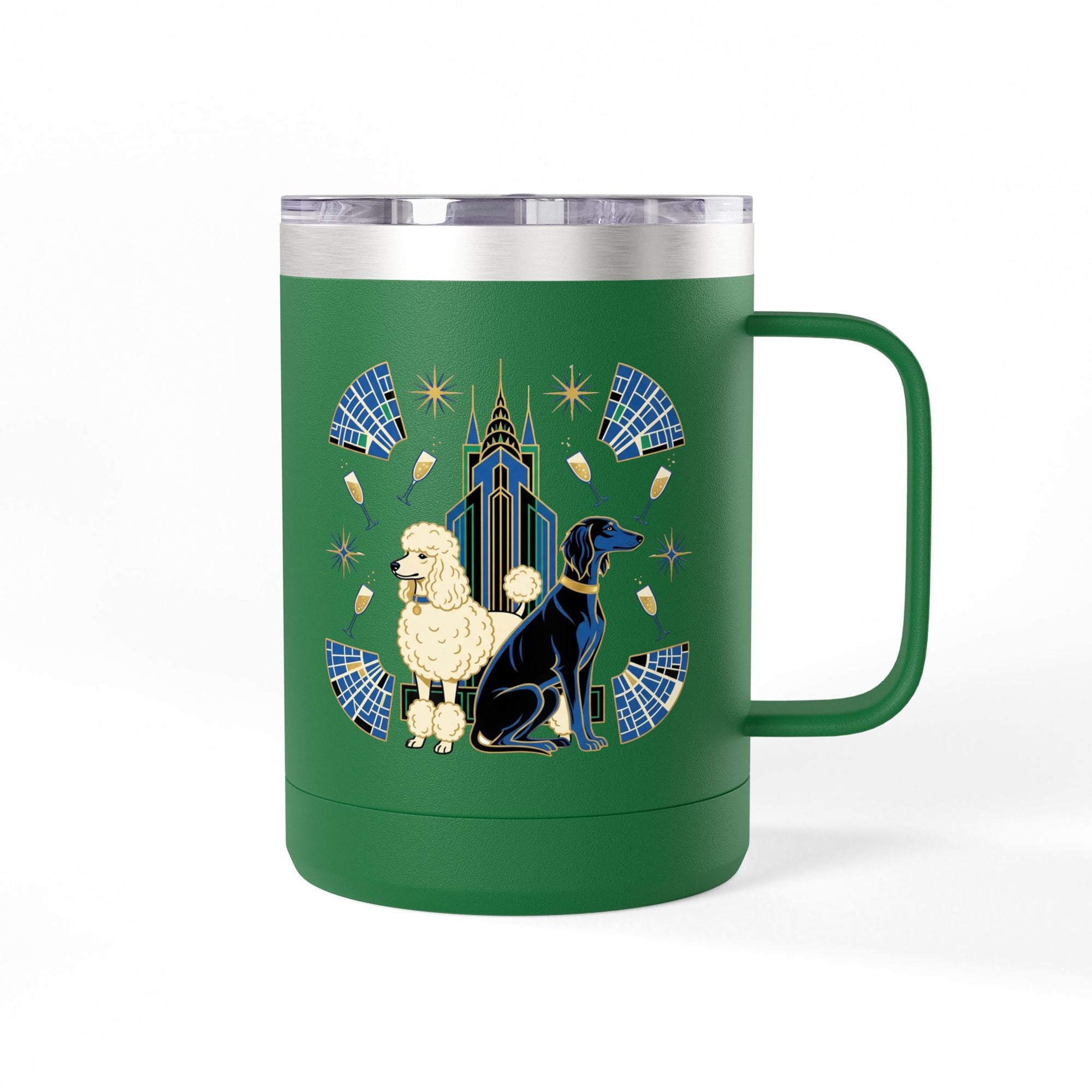 Art Deco Hounds - Skyscraper City Paws