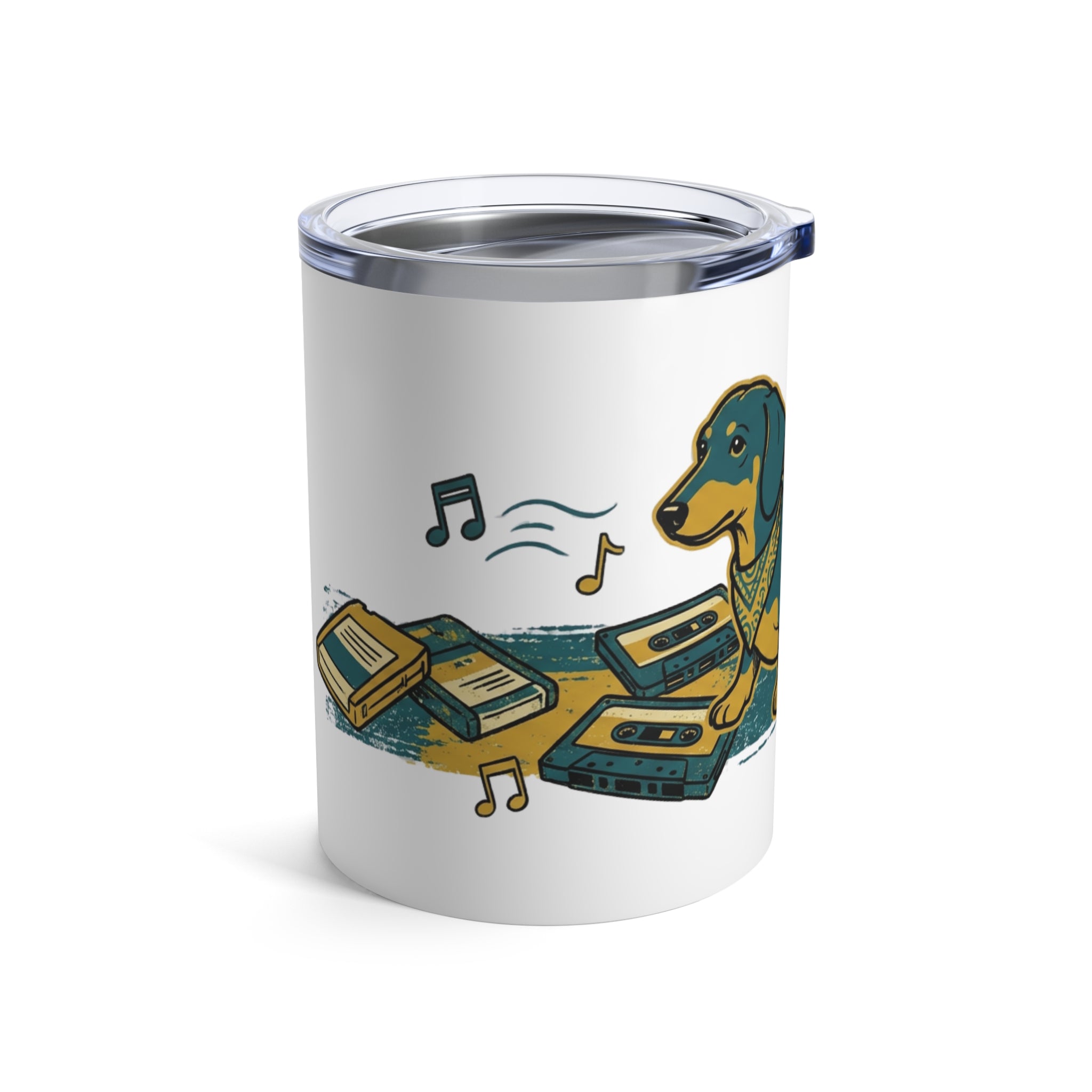 Hi-Fi Hounds - Dachshund Discs 12oz Short Tumbler
