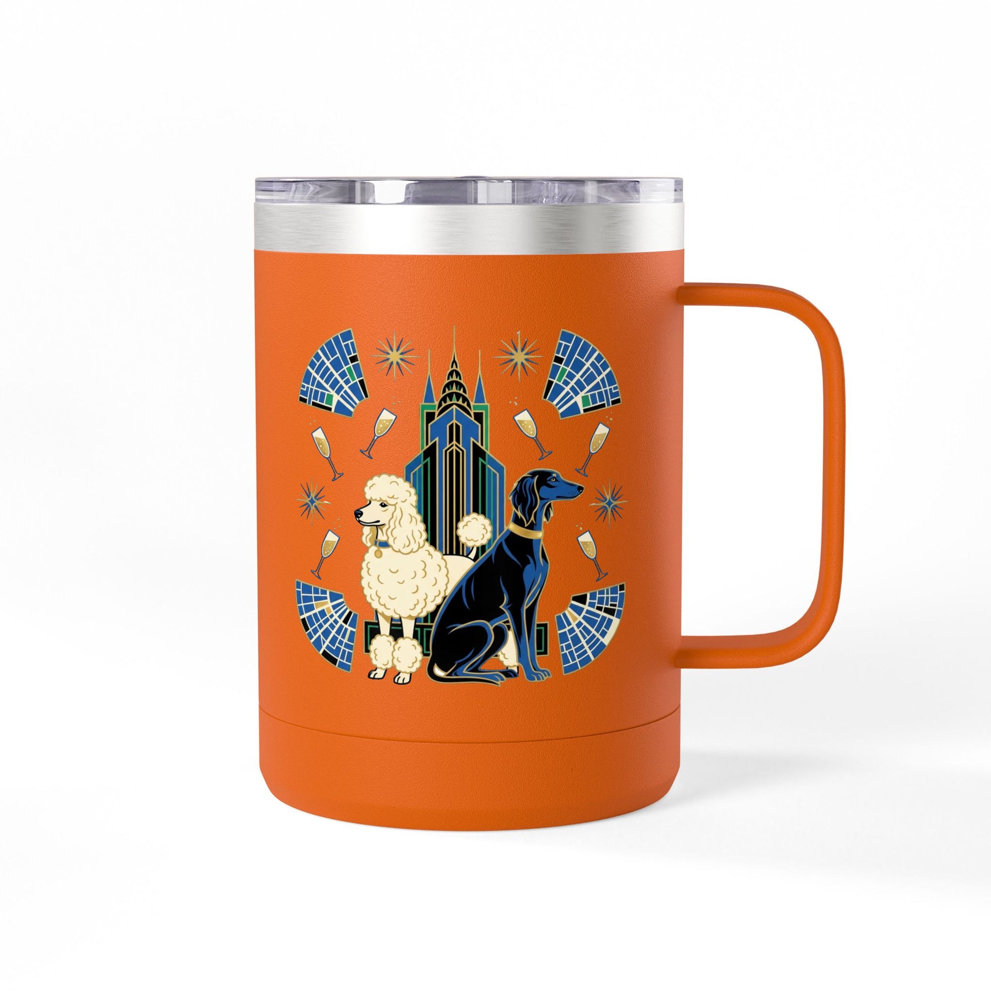 Art Deco Hounds - Skyscraper City Paws