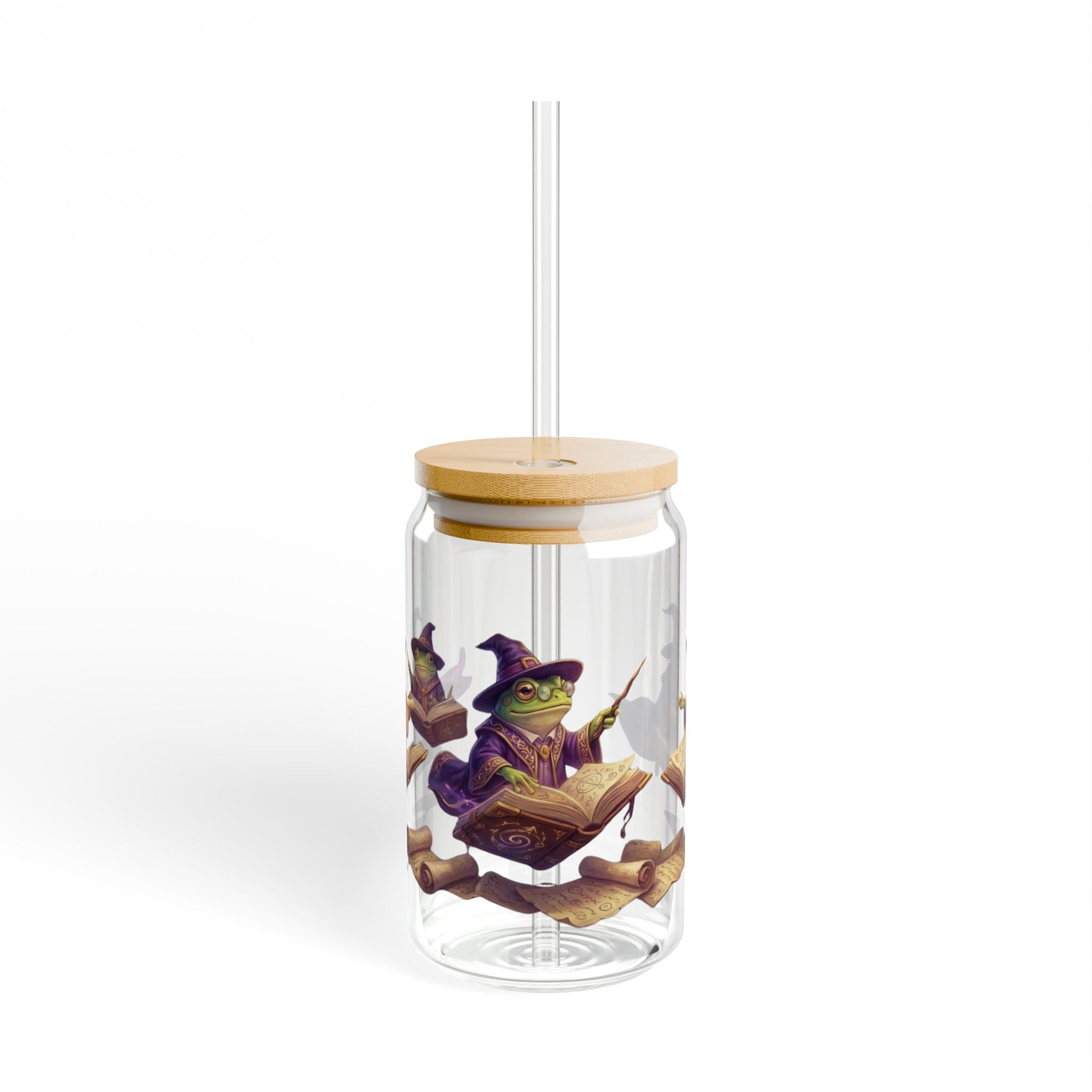 Wizard Frogs Spellbook Sipper Glass