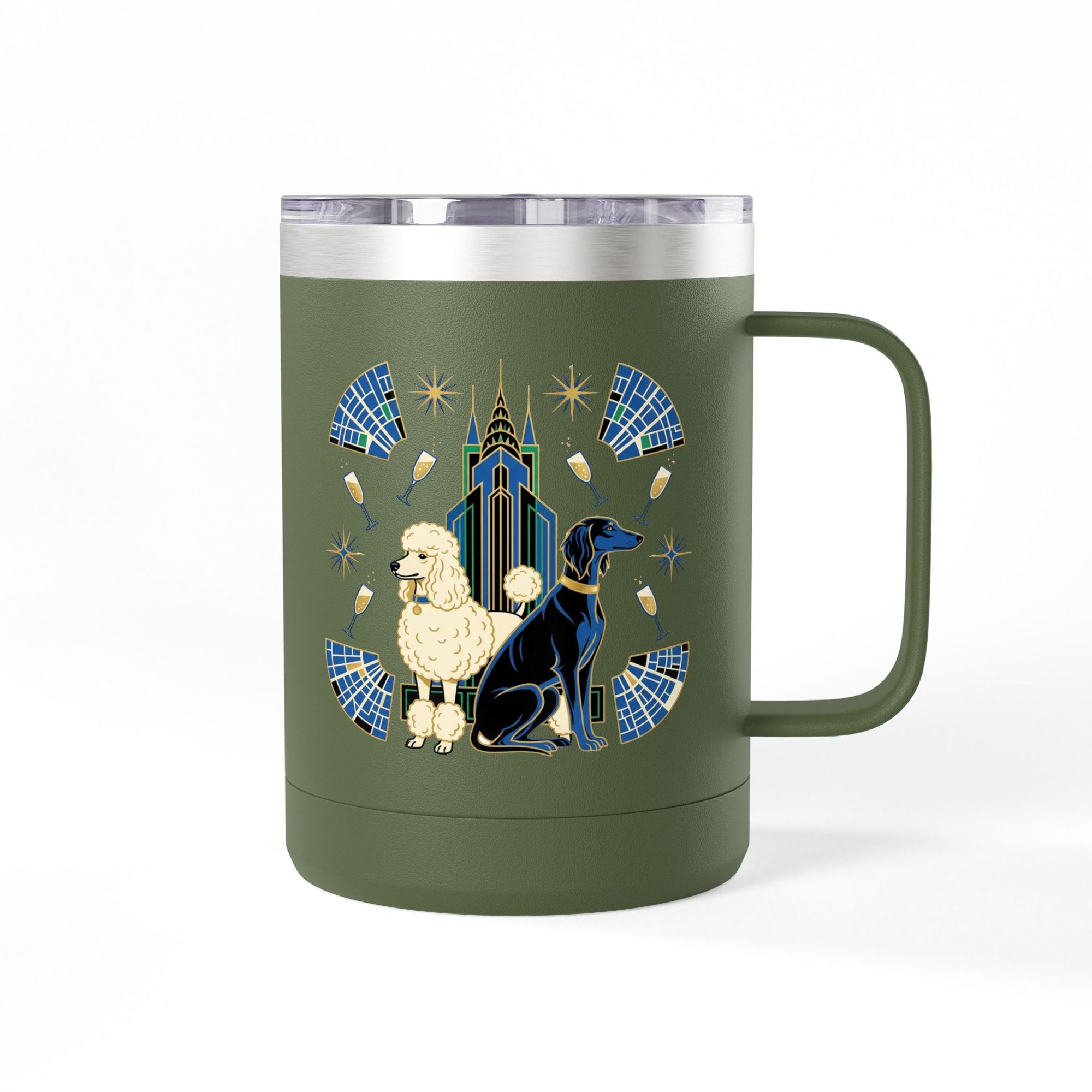 Art Deco Hounds - Skyscraper City Paws