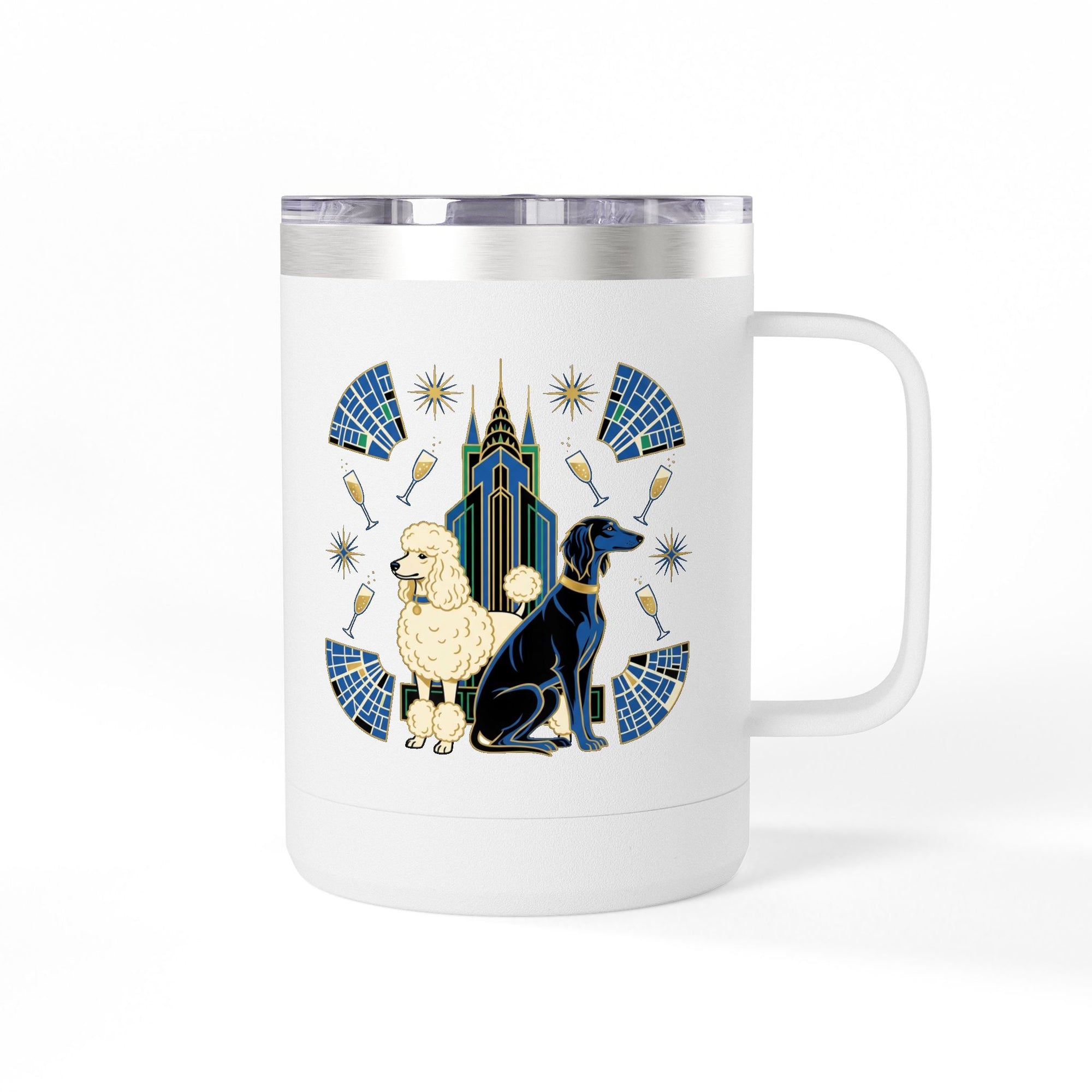 Art Deco Hounds - Skyscraper City Paws