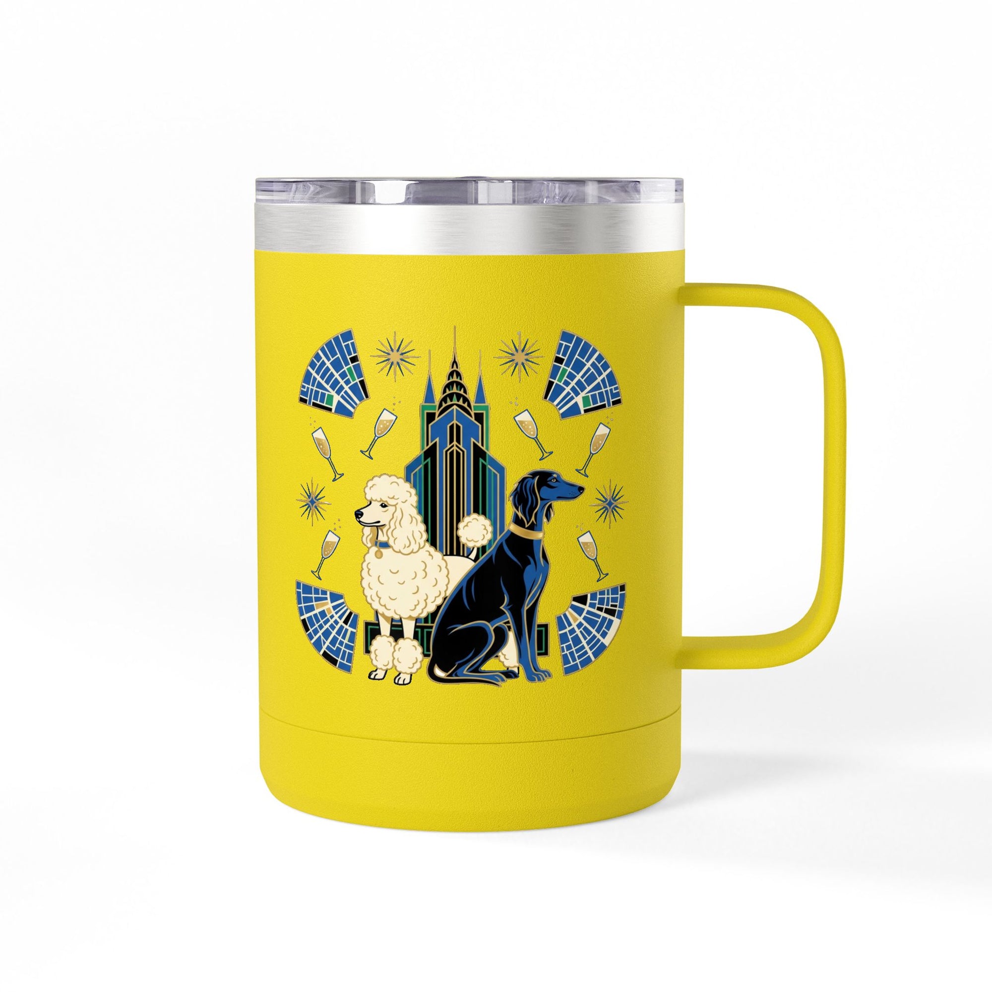 Art Deco Hounds - Skyscraper City Paws