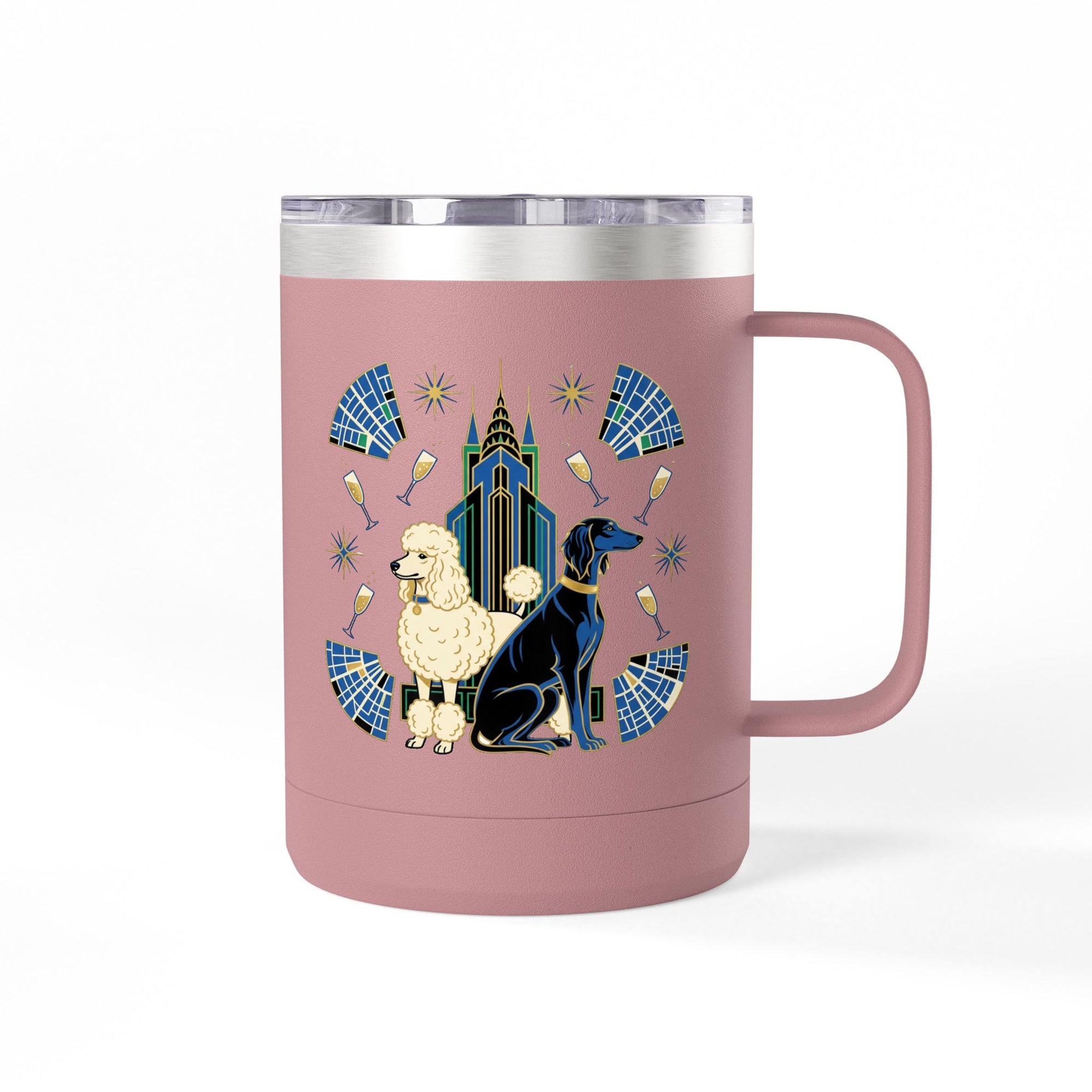 Art Deco Hounds - Skyscraper City Paws