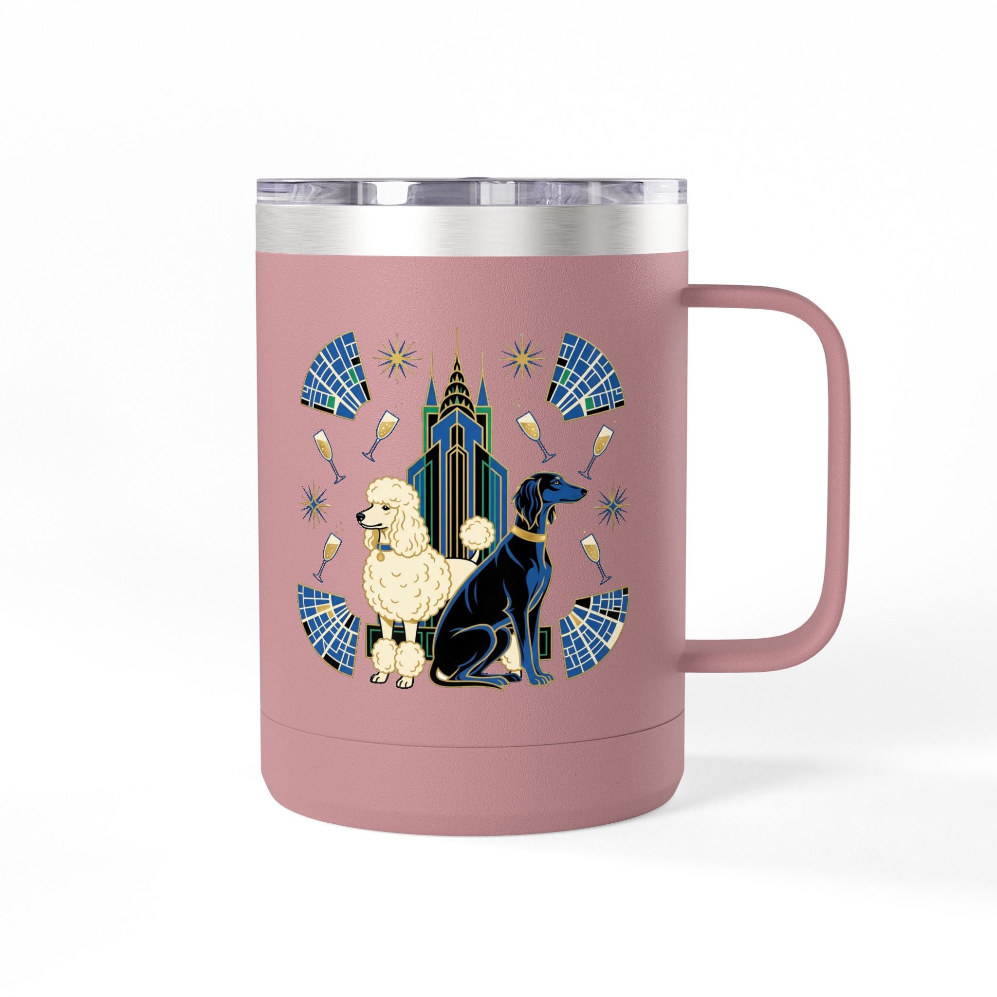 Art Deco Hounds - Skyscraper City Paws