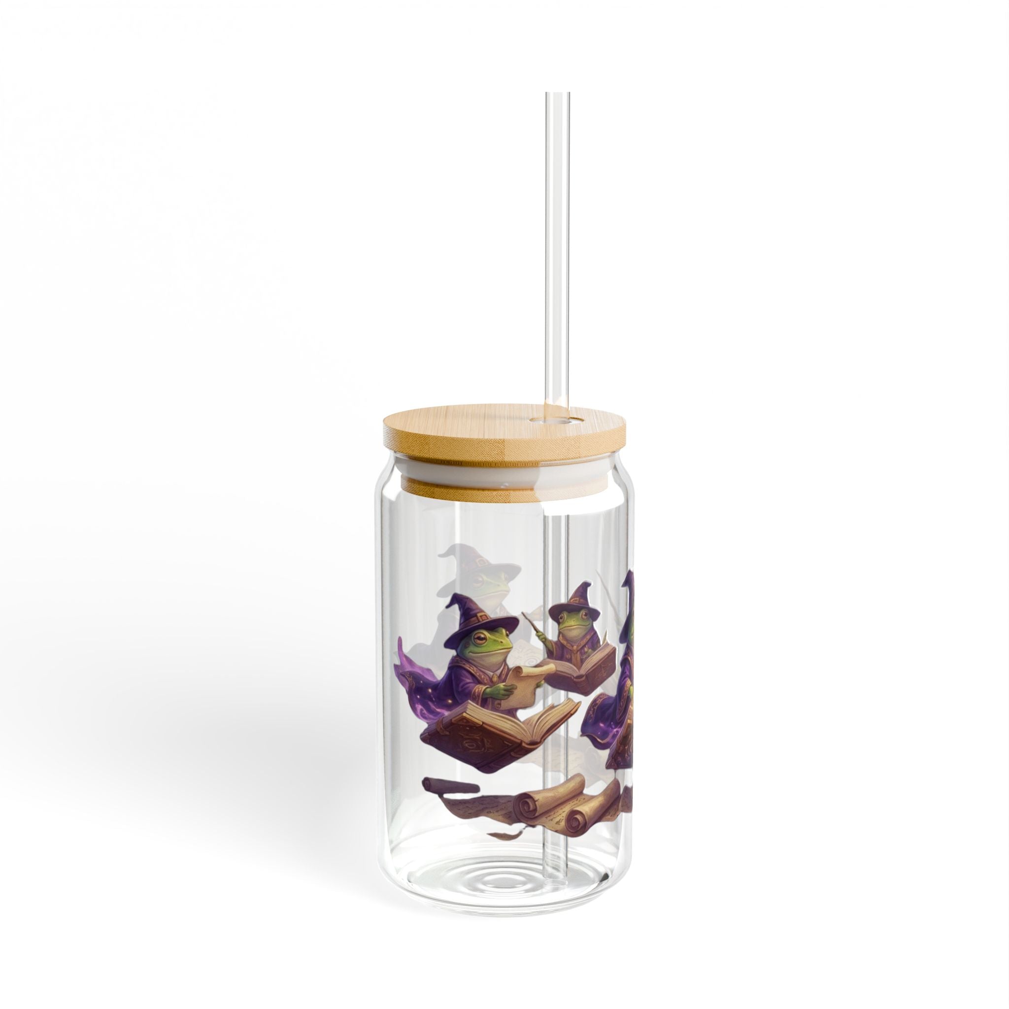 Wizard Frogs Spellbook Sipper Glass