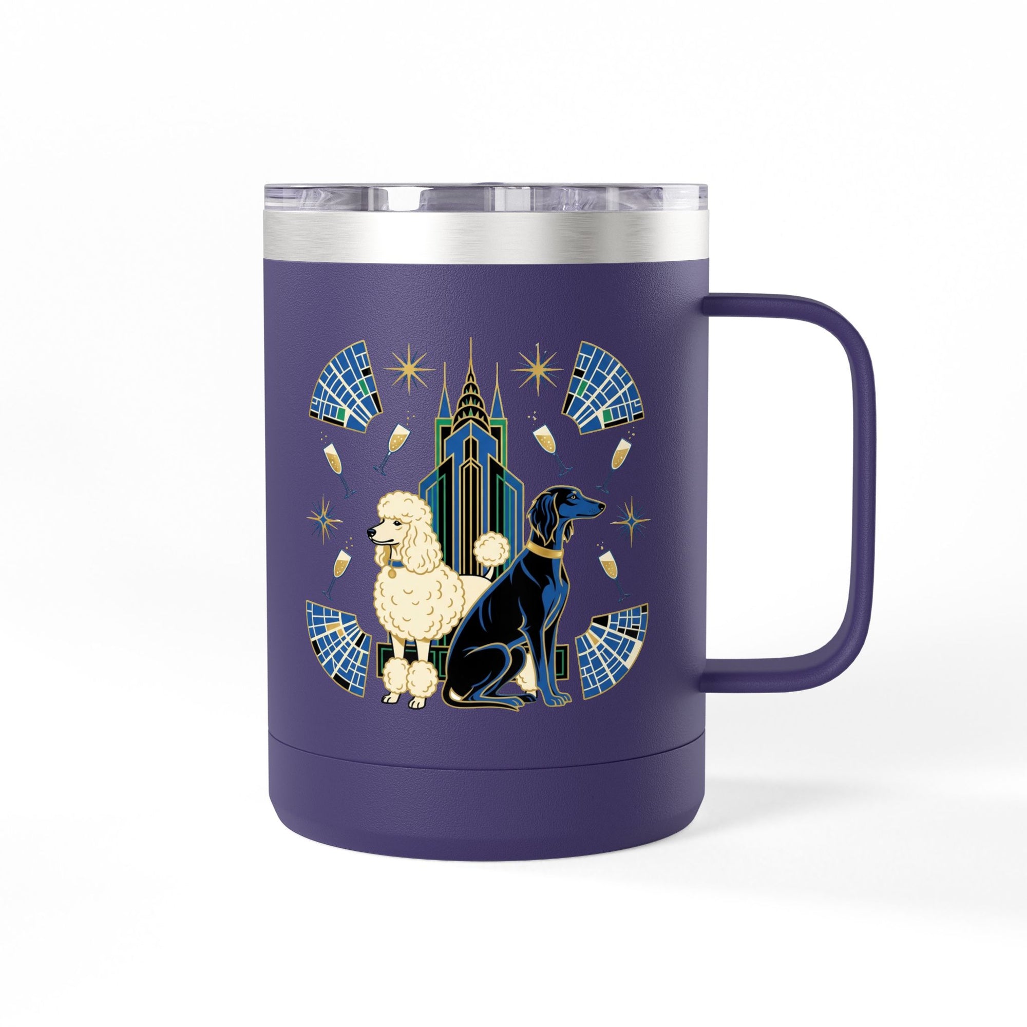 Art Deco Hounds - Skyscraper City Paws