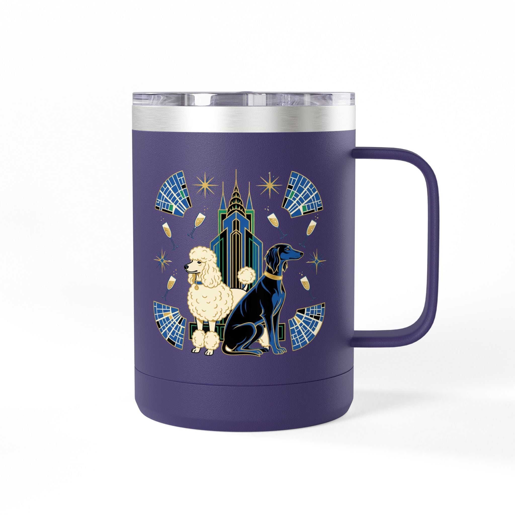 Art Deco Hounds - Skyscraper City Paws