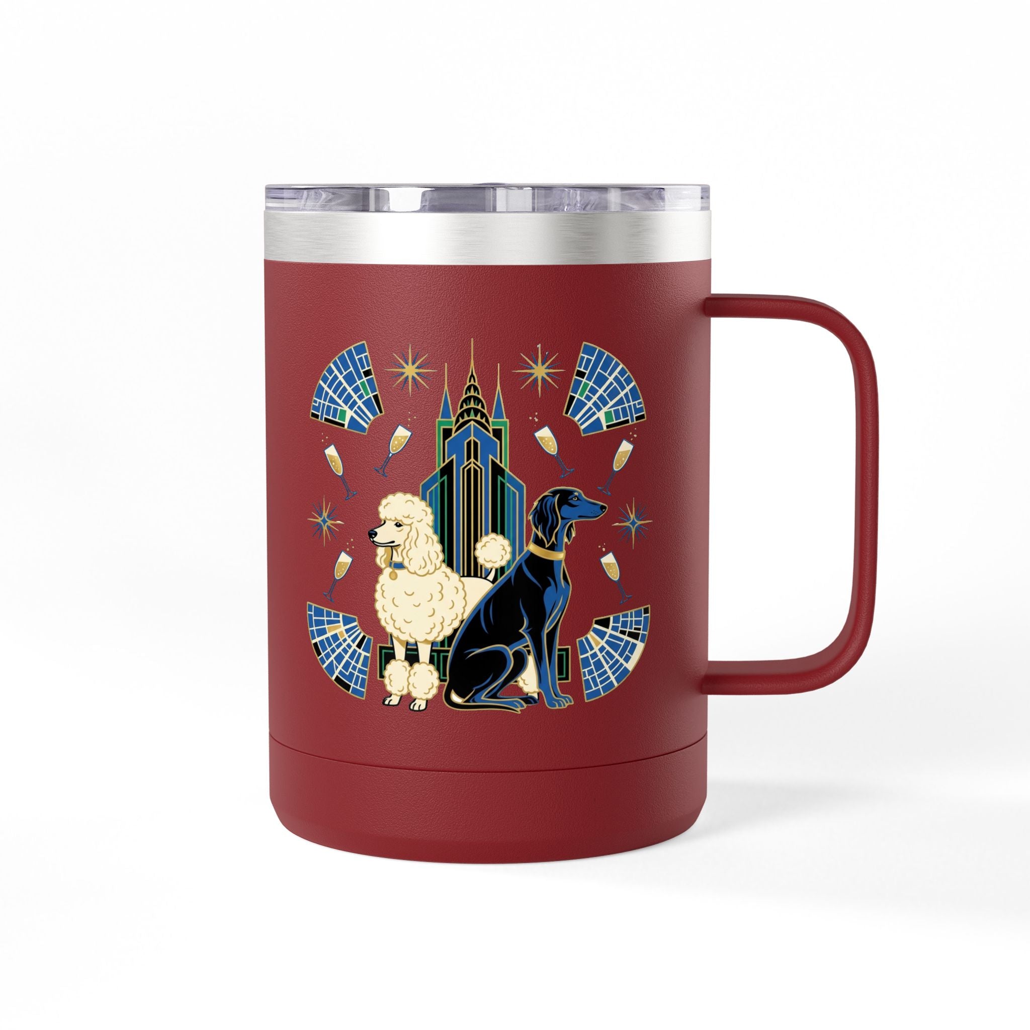 Art Deco Hounds - Skyscraper City Paws