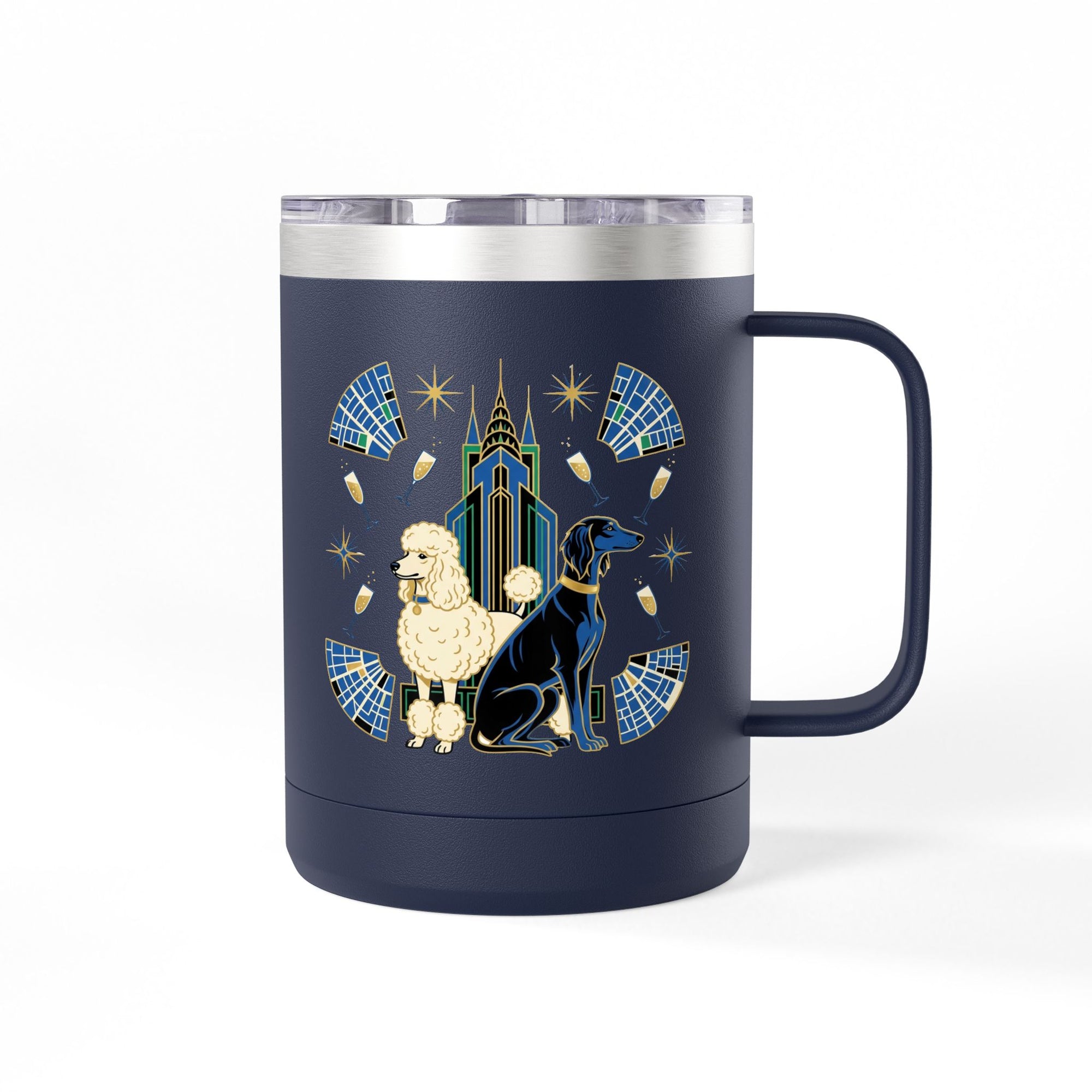 Art Deco Hounds - Skyscraper City Paws