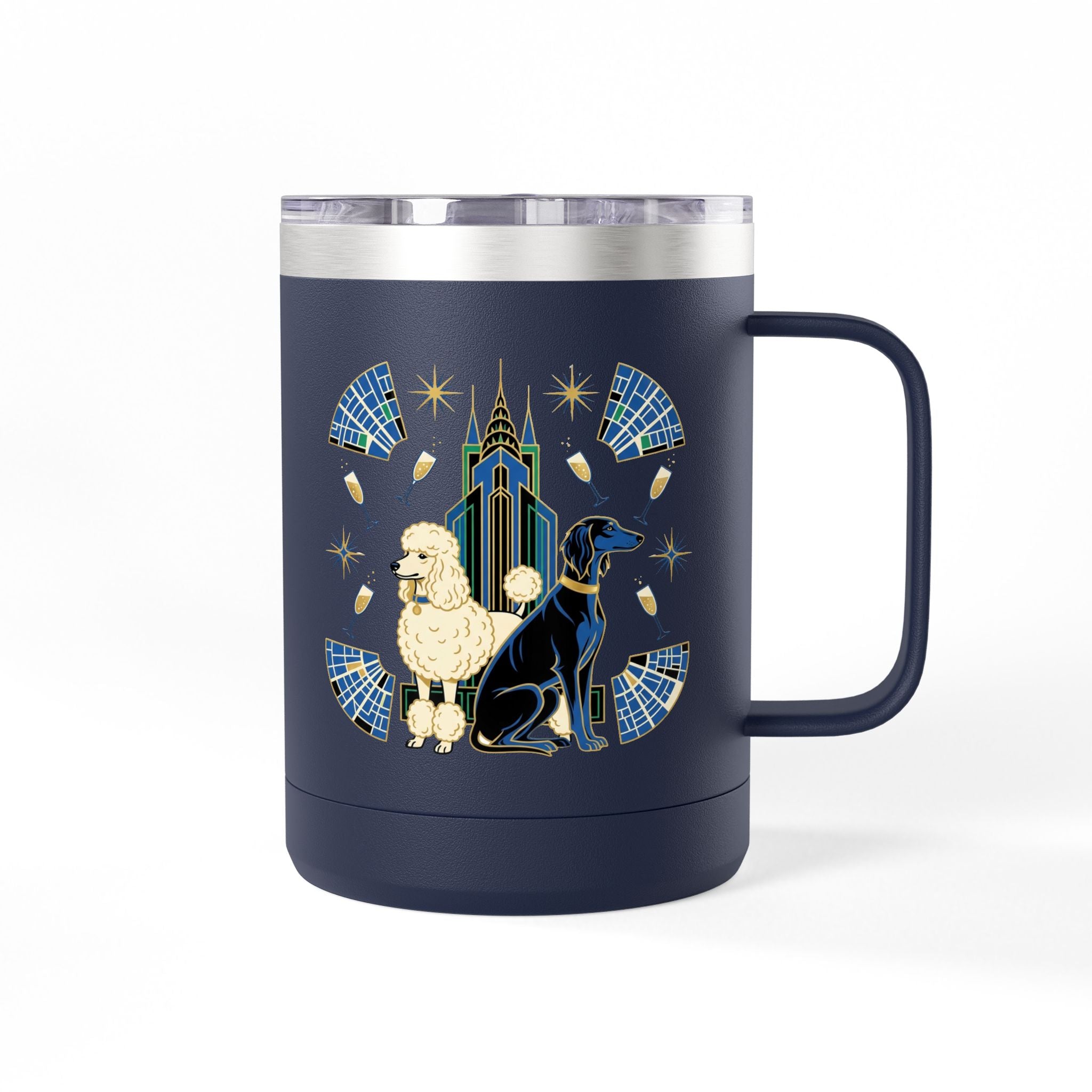 Art Deco Hounds - Skyscraper City Paws