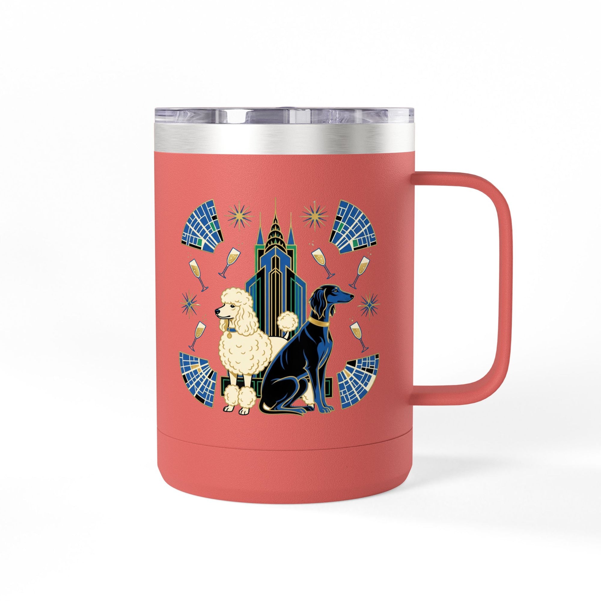 Art Deco Hounds - Skyscraper City Paws