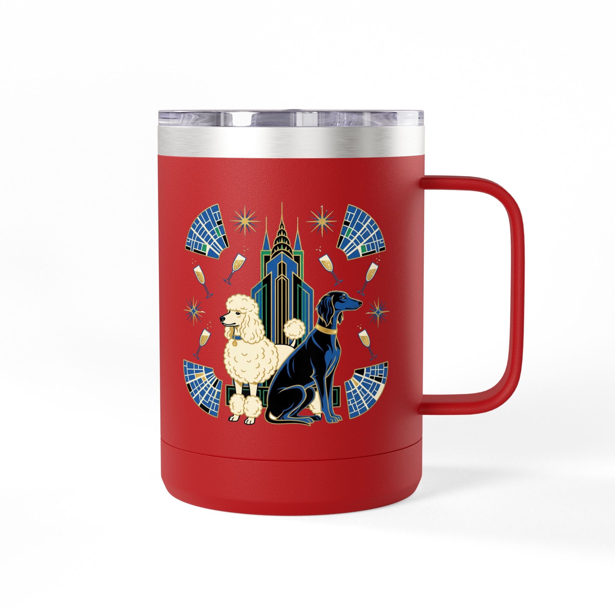 Art Deco Hounds - Skyscraper City Paws