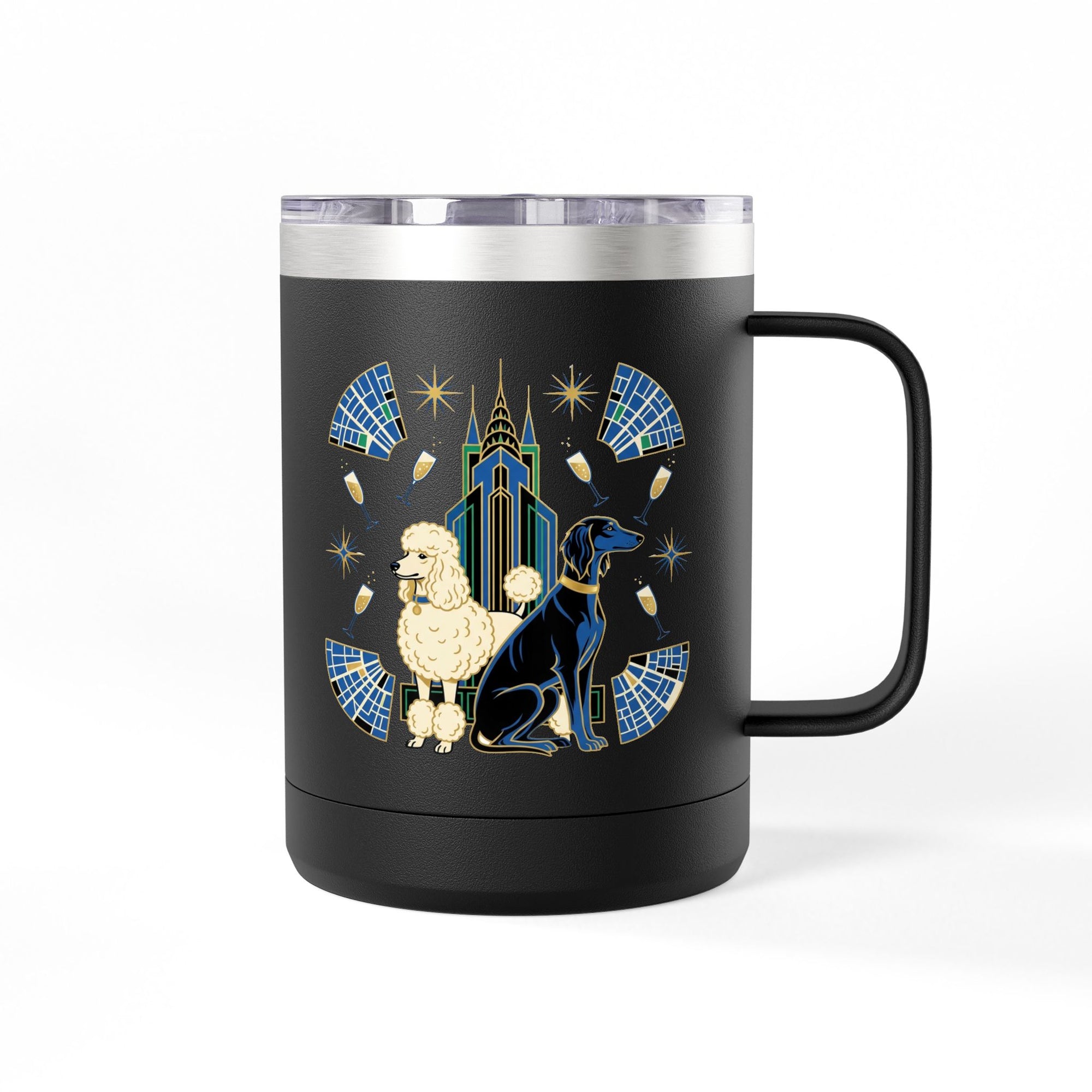 Art Deco Hounds - Skyscraper City Paws