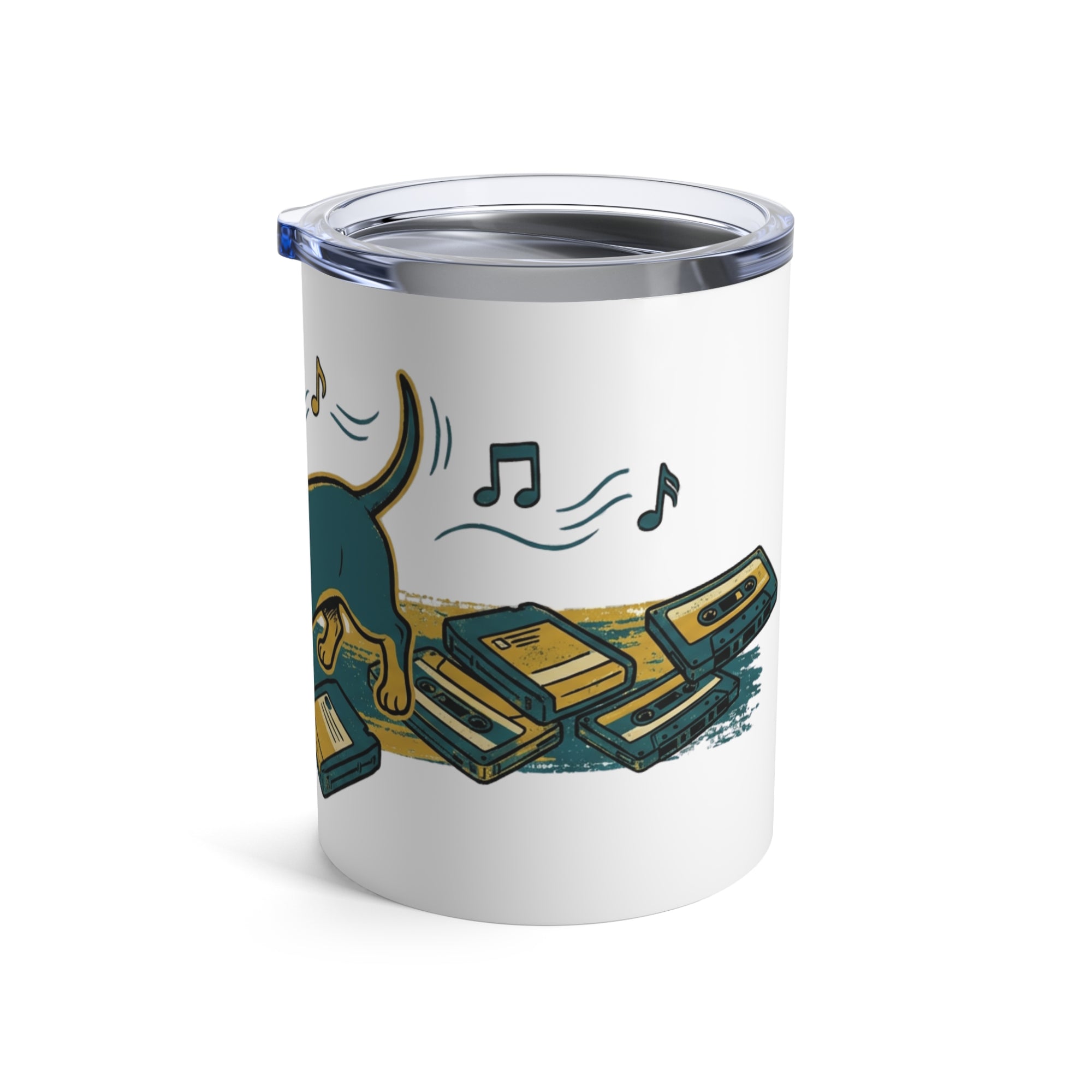 Hi-Fi Hounds - Dachshund Discs 12oz Short Tumbler