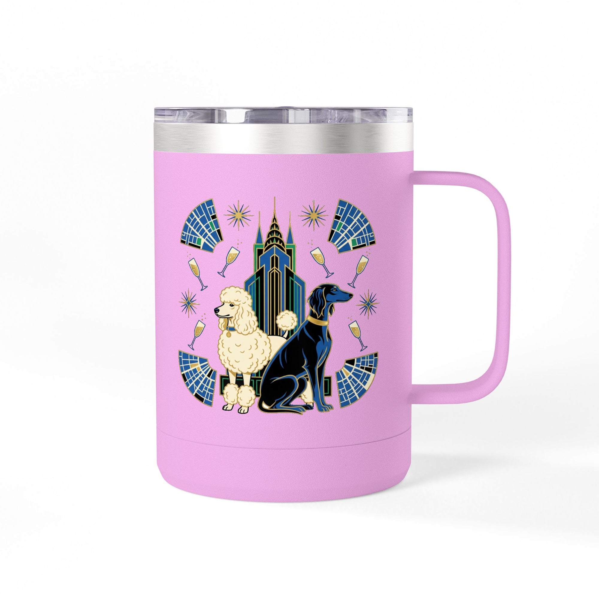 Art Deco Hounds - Skyscraper City Paws