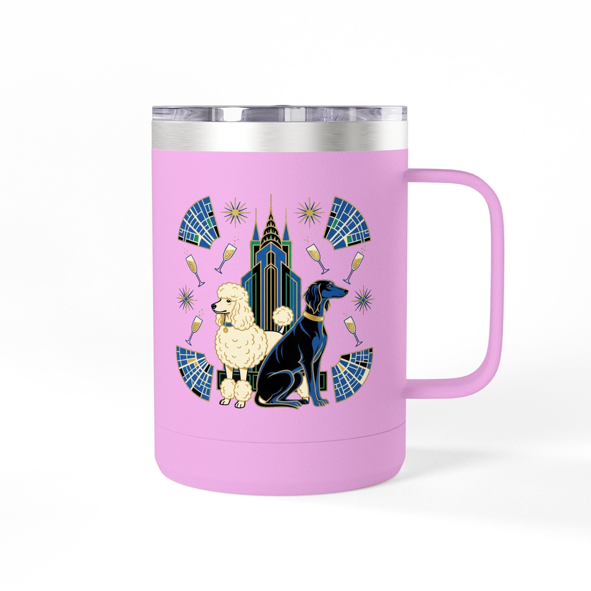 Art Deco Hounds - Skyscraper City Paws