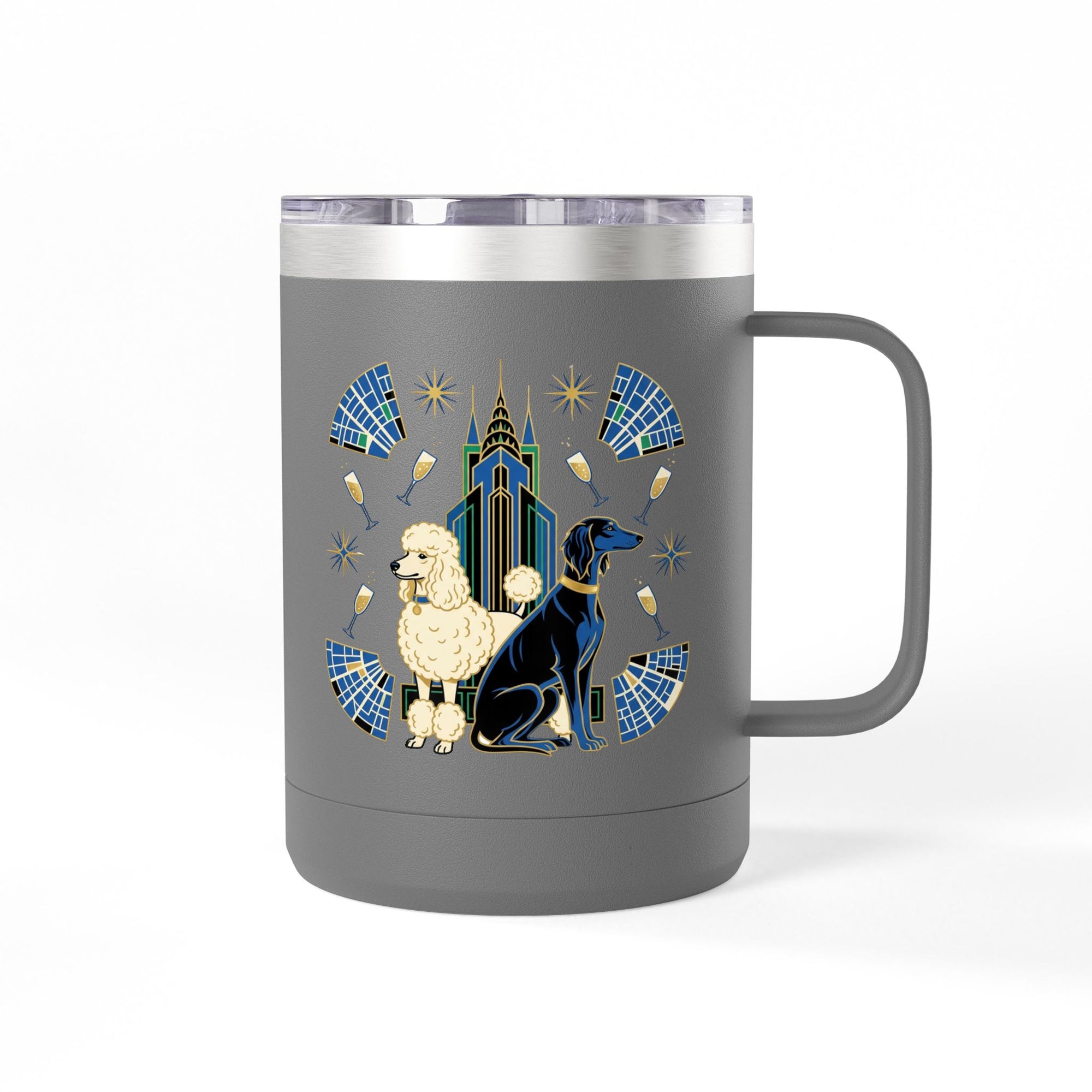 Art Deco Hounds - Skyscraper City Paws