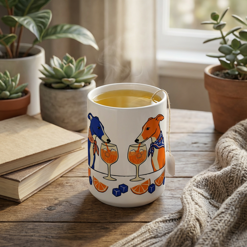 Aperitivo Hour Hounds - The Spritz Social - 15oz Mug with tea