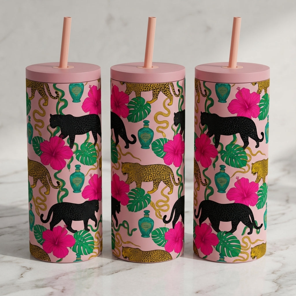 Roaring Flora & Fauna - Maximalist Menagerie - 20oz / Candy Blush