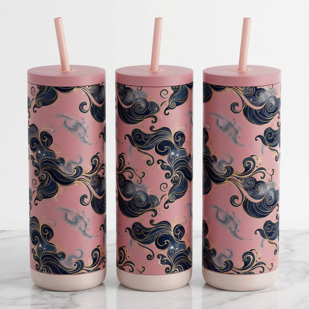 Midnight Manifest - Cosmic Swirl - 20oz / Candy Blush