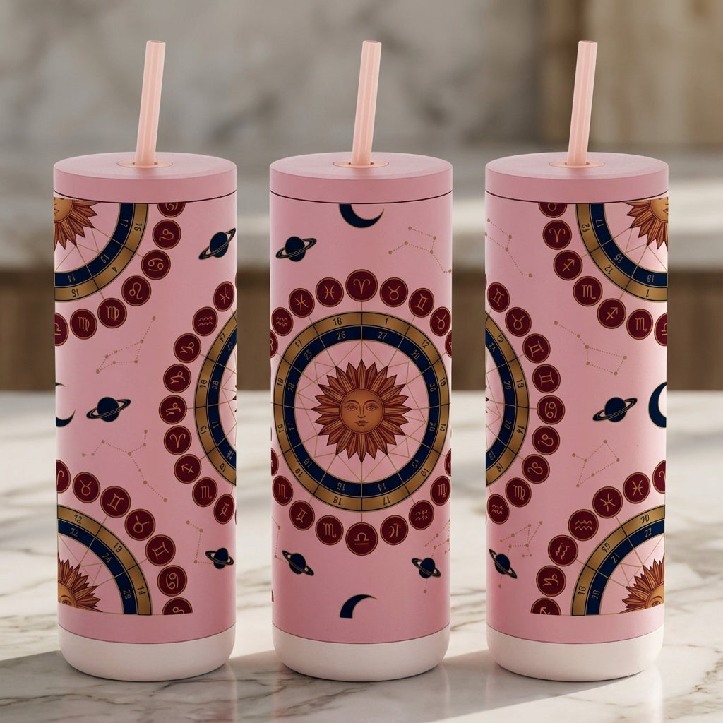 Gilded Birth Chart - Gilded Houses - 20oz / Candy Blush