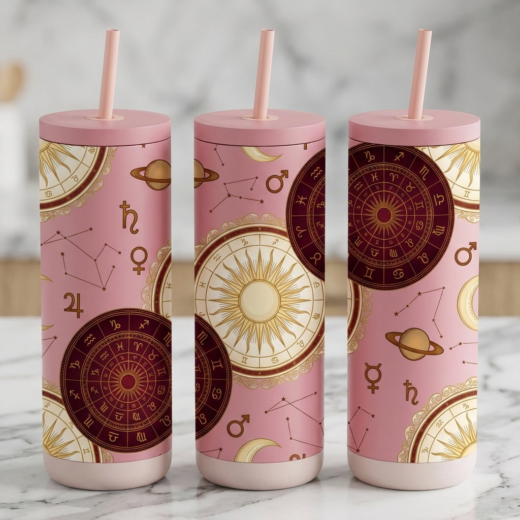 Gilded Birth Chart - Celestial Heirloom - 20oz / Candy Blush