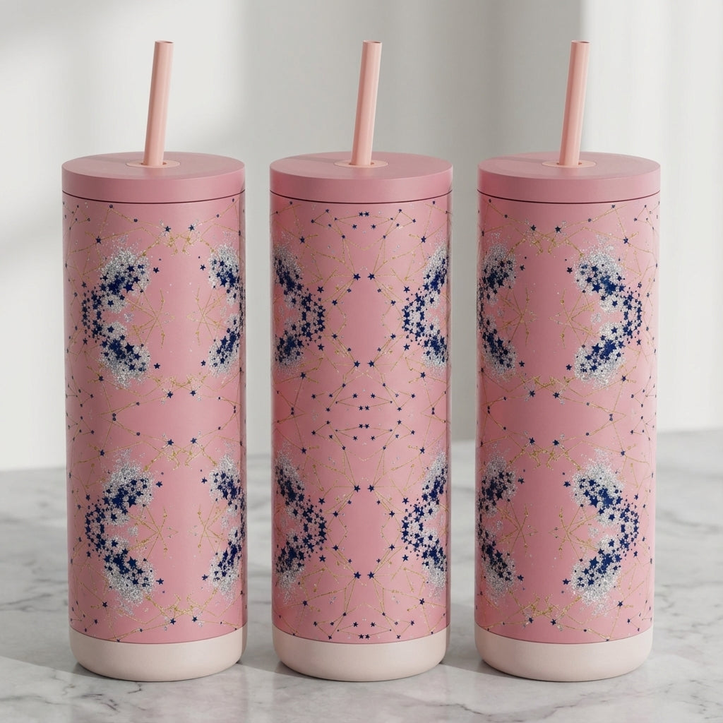 Midnight Manifest - Constellation Lace - 20oz / Candy Blush