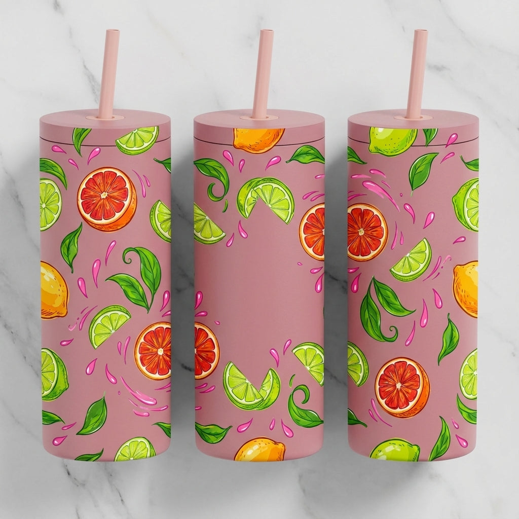 Main Squeeze - Playful Orchard Scatter - 20oz / Candy Blush