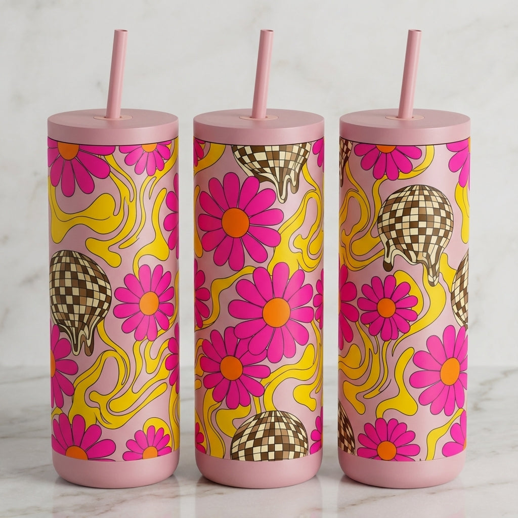 Disco Daisy Daydream - Groovy Garden Melody - 20oz / Candy Blush