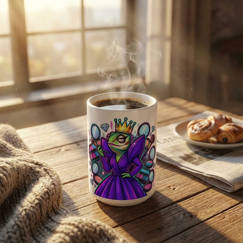 Drag Brunch Chameleons - Contour Couture - 15oz Mug - Coffee Lifestyle