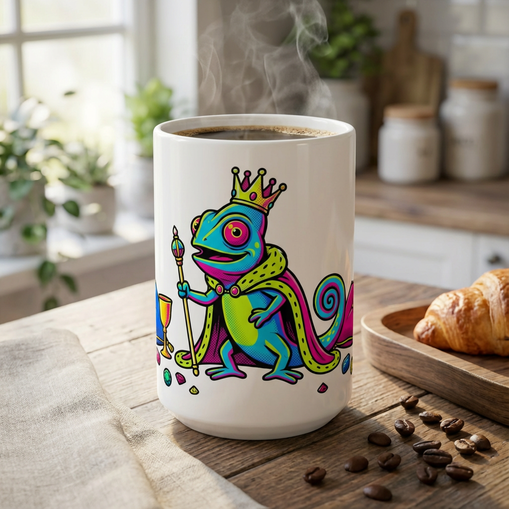 Drag Brunch Chameleons - The Chameleon's Crown - 15oz Mug - Coffee Lifestyle