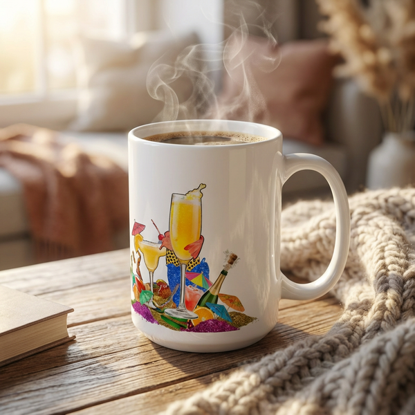 Drag Brunch Flamingos - Bottomless Brunch Babe - 15oz Mug