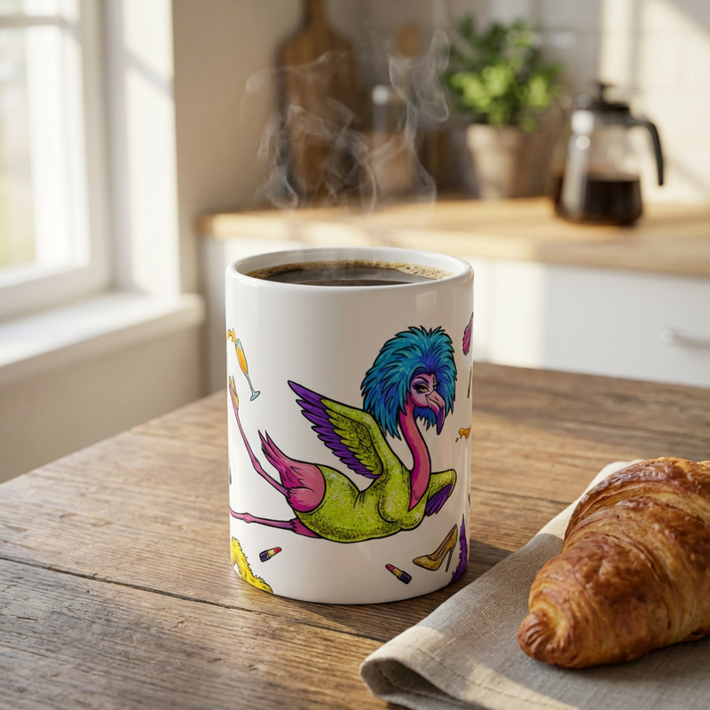 Drag Brunch Flamingos - Death Drop Diva - 15oz Mug