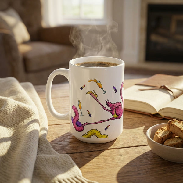 Drag Brunch Flamingos - Death Drop Diva - 15oz Mug