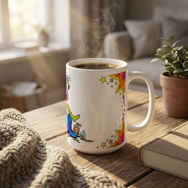 Drag Brunch Flamingos - High Heel Hazard - 15oz Mug