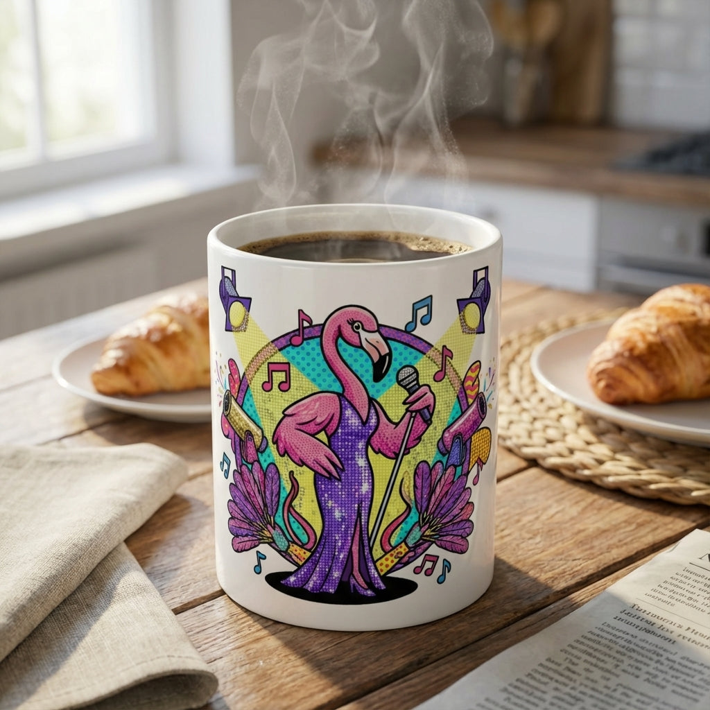 Drag Brunch Flamingos - Sequined Dreams - 15oz Mug - Coffee Lifestyle