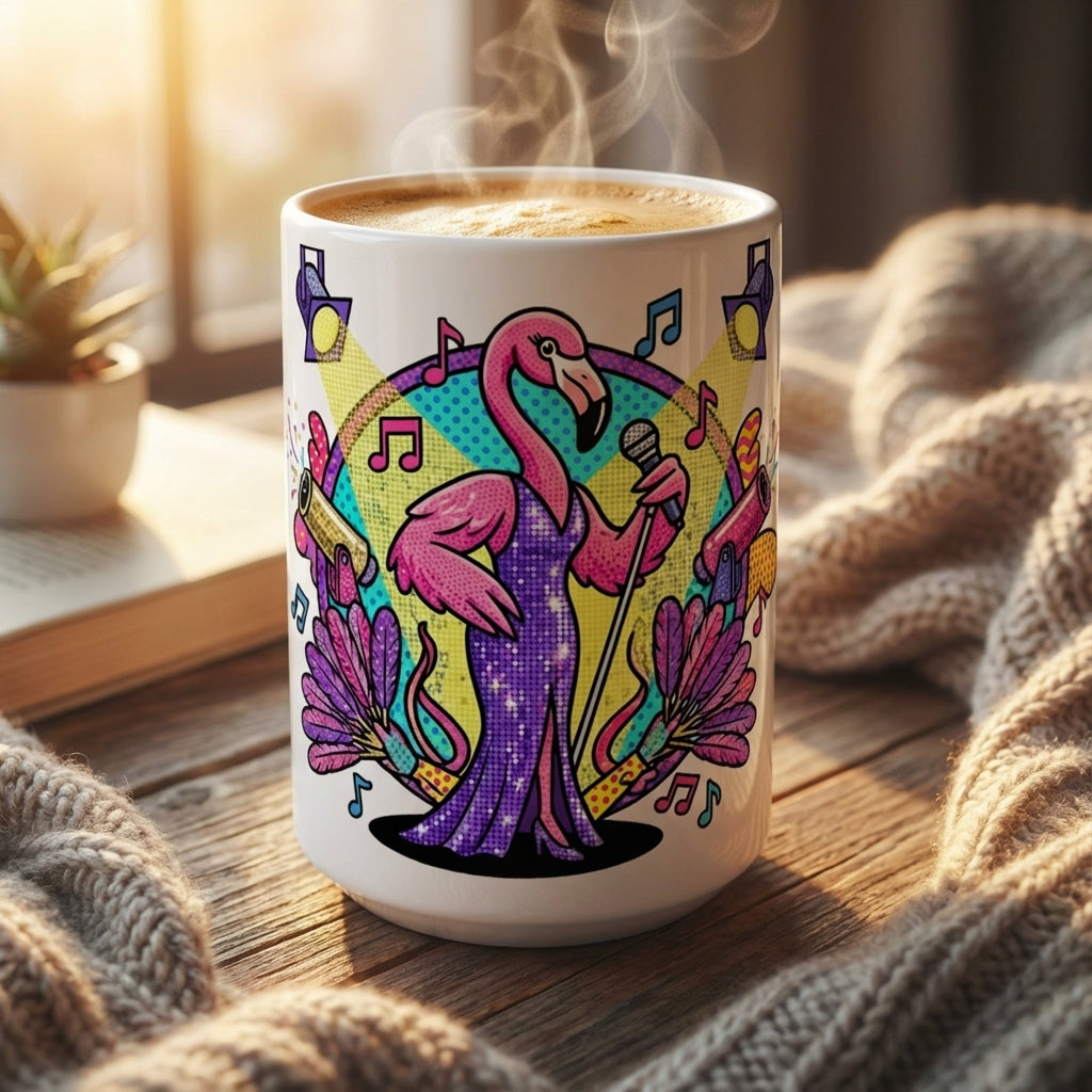Drag Brunch Flamingos - Sequined Dreams - 15oz Mug - Hero Lifestyle