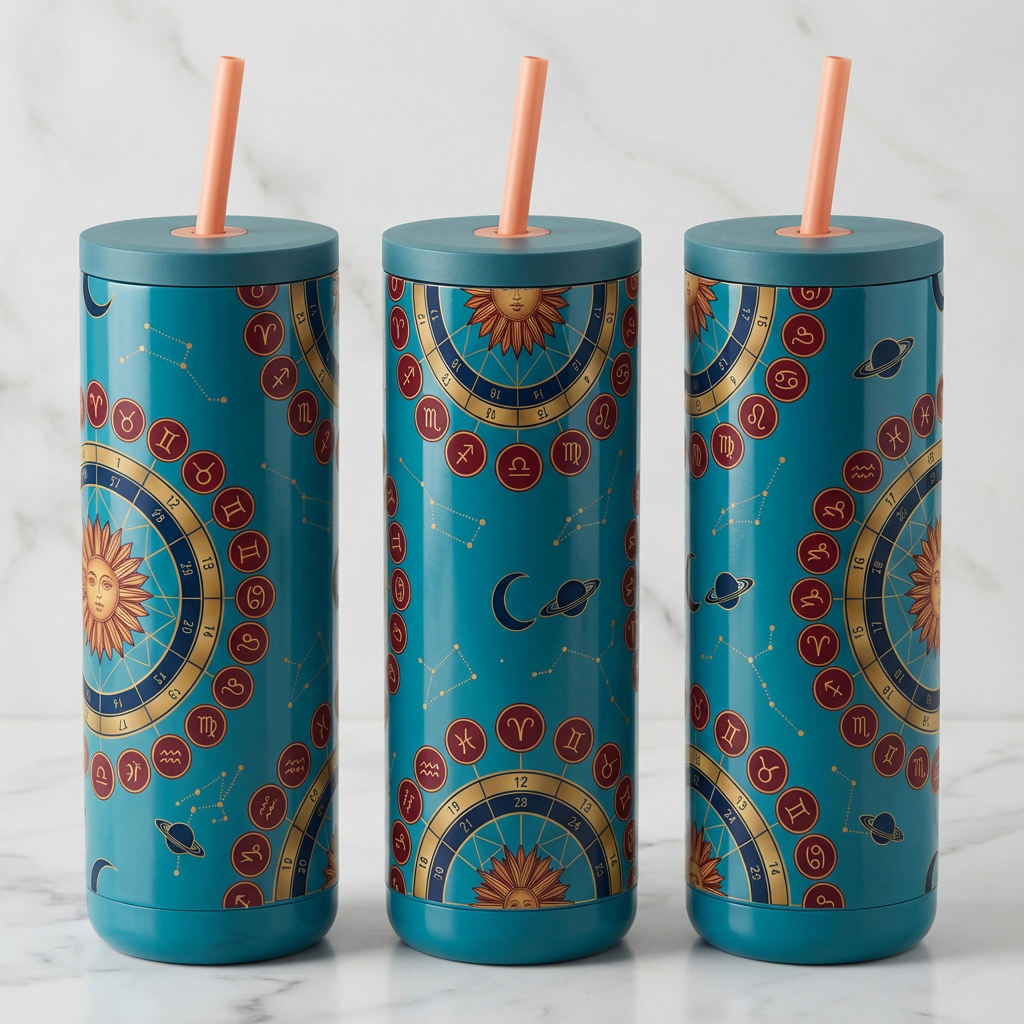 Gilded Birth Chart - Gilded Houses - 20oz / High Tide