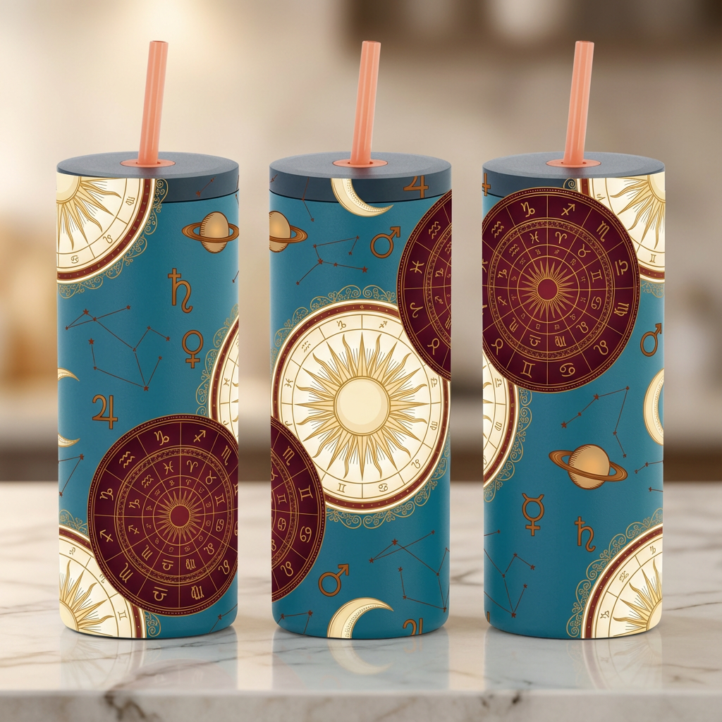 Gilded Birth Chart - Celestial Heirloom - 20oz / High Tide