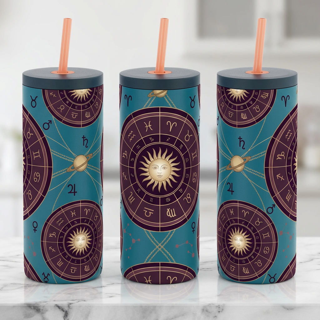 Gilded Birth Chart - Cosmic Blueprint - 20oz / High Tide