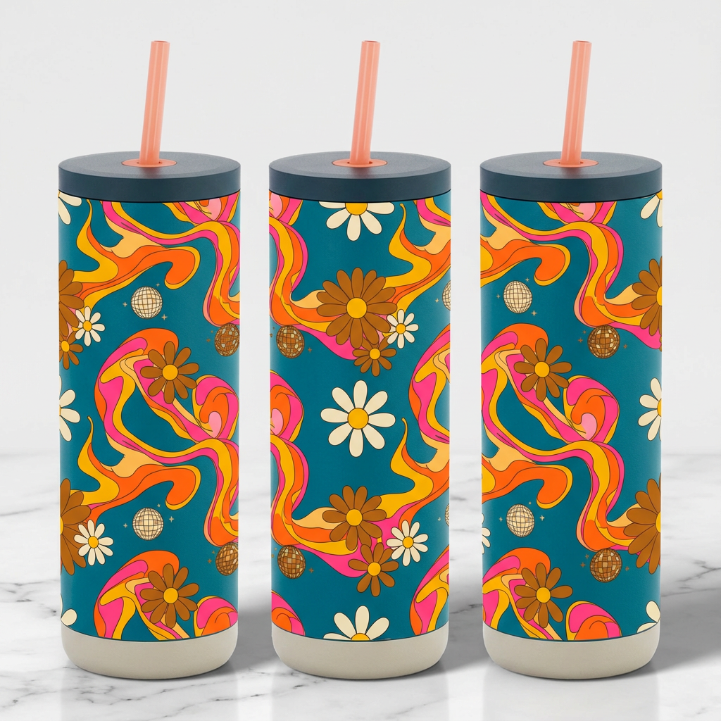 Disco Daisy Daydream - Saturday Swirls - 20oz / High Tide