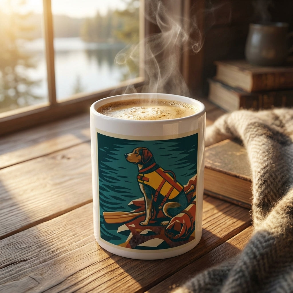 National Park Pups - Lakeside Paddler 15oz Mug - Hero Lifestyle