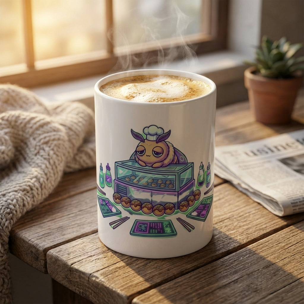 Neon Noodle Moths - Midnight Munchies - 15oz Mug - Hero Lifestyle
