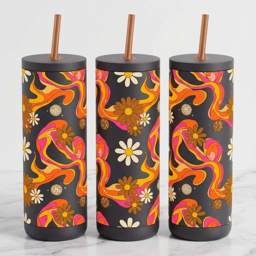 Disco Daisy Daydream - Saturday Swirls - 20oz / Nightrider