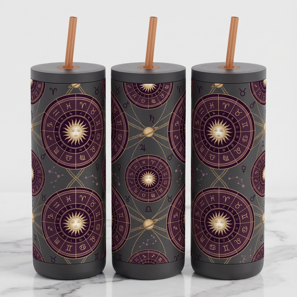 Gilded Birth Chart - Cosmic Blueprint - 20oz / Nightrider