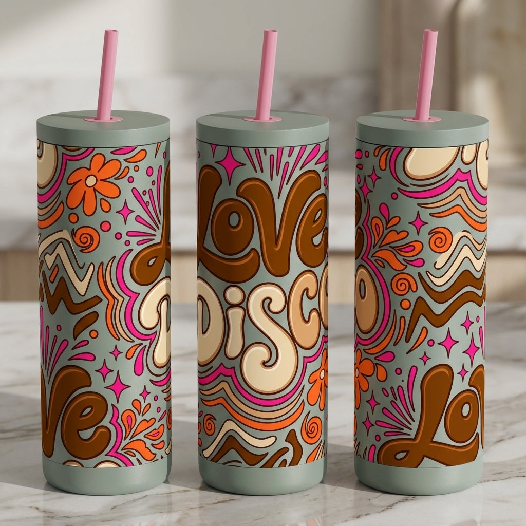 Disco Daisy Daydream - Funky Type Hype - 20oz / Sage Brush