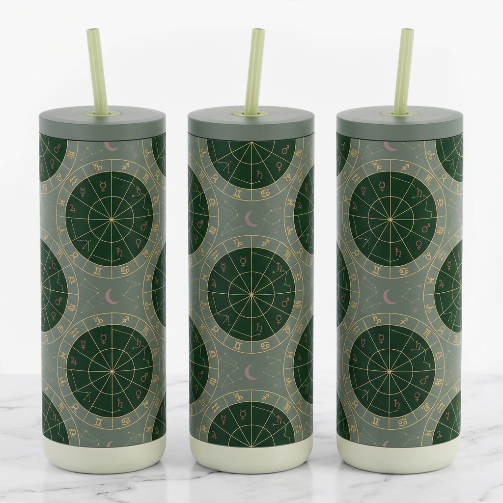 Gilded Birth Chart - Cosmic Cartography - 20oz / Sage Brush